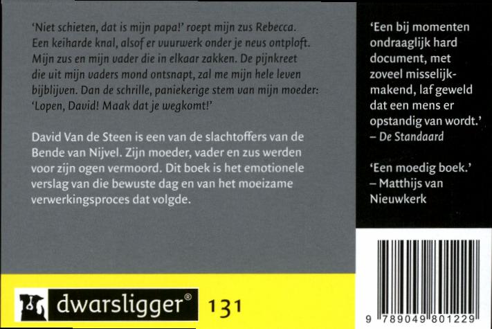 Achterkant van Niet schieten, dat is mijn papa!