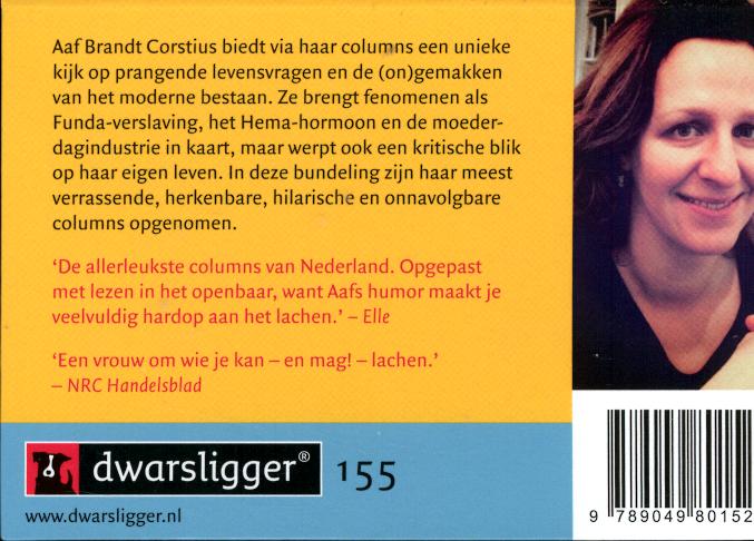 Achterkant van ABC in handtasformaat