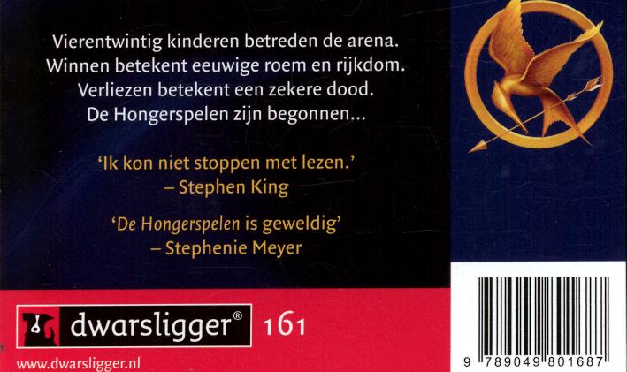 Achterkant van De hongerspelen