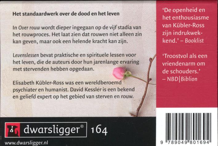 Achterkant van Over rouw en levenslessen