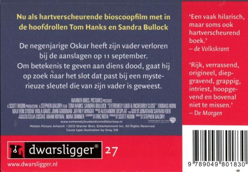 Achterkant van Extreem luid & ongelooflijk dichtbij