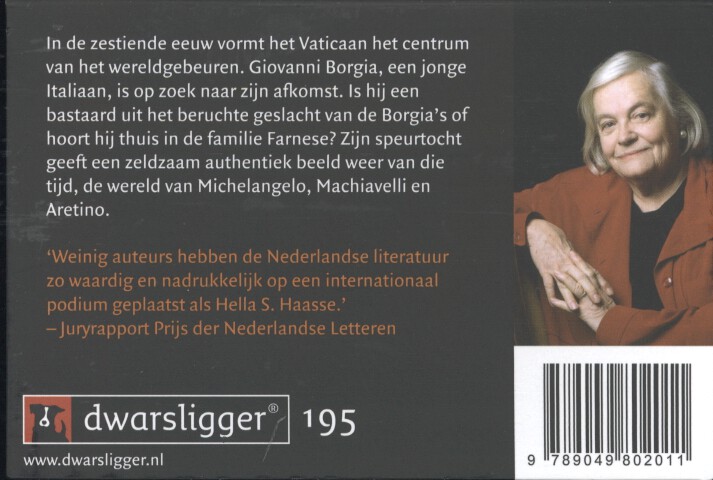 Achterkant van De scharlaken stad