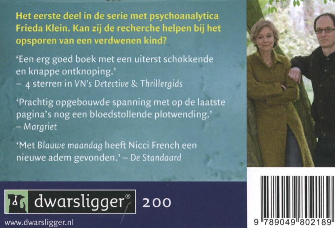 Achterkant van Blauwe maandag