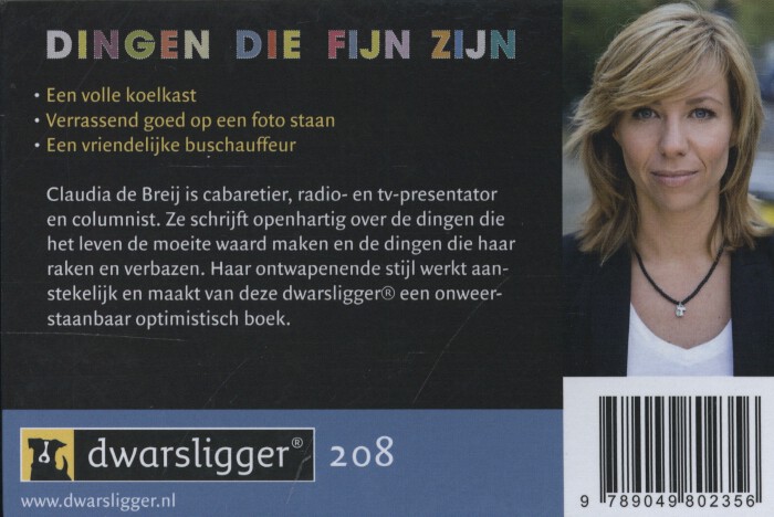 Achterkant van Dingen die fijn zijn