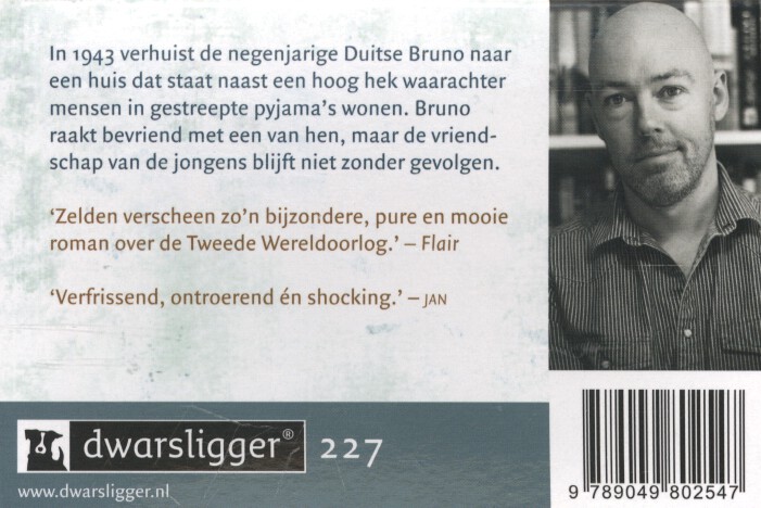 Achterkant van De jongen in de gestreepte pyjama
