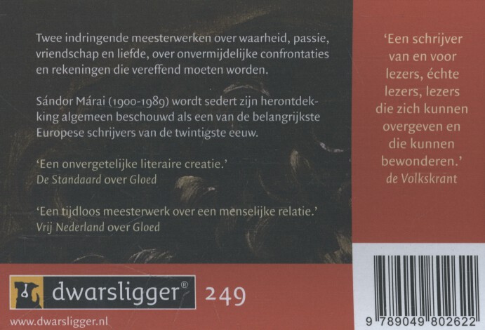 Achterkant van Gloed ; De erfenis van Eszter