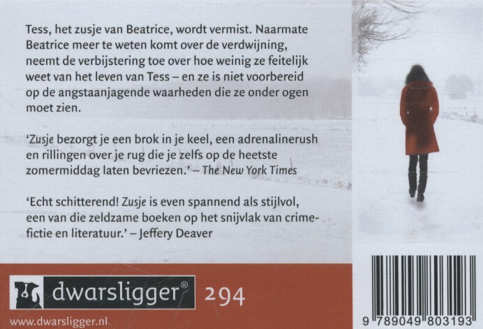 Achterkant van Zusje