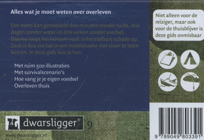 Achterkant van Het SAS survival handboek