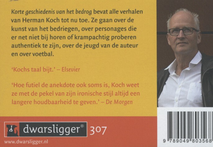 Achterkant van Korte geschiedenis van het bedrog