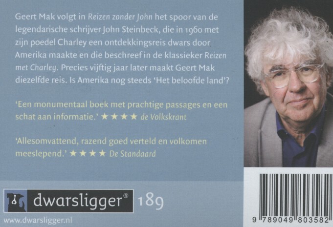Achterkant van Reizen zonder John