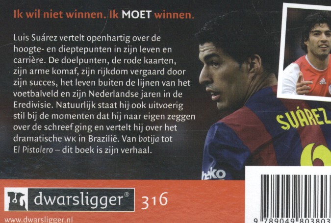 Achterkant van Luis Suarez