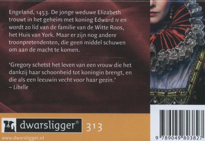 Achterkant van De rozenkoningin