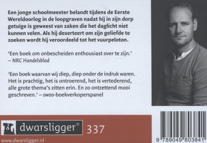 Achterkant van Meester Mitraillette