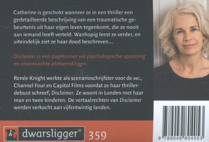 Achterkant van Disclaimer