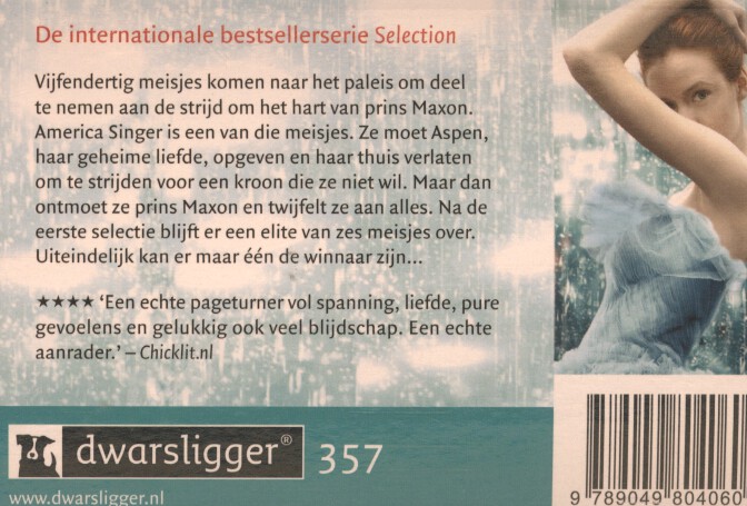 Achterkant van De selectie ; De elite ; De one