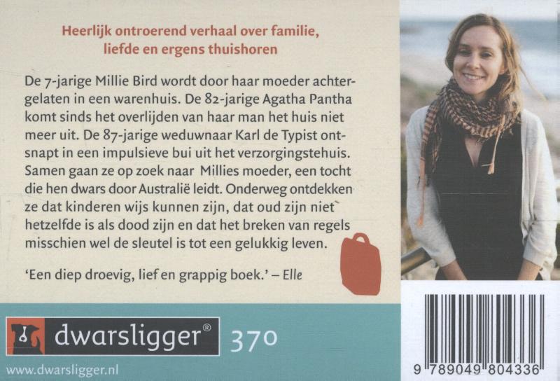 Achterkant van De ongelooflijke zoektocht van Millie Bird