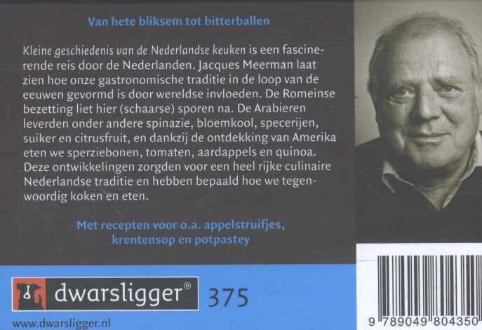 Achterkant van Kleine geschiedenis van de Nederlandse keuken