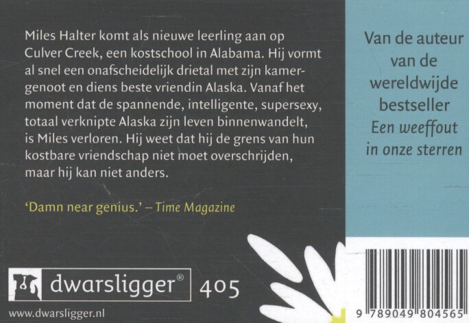 Achterkant van Het grote misschien