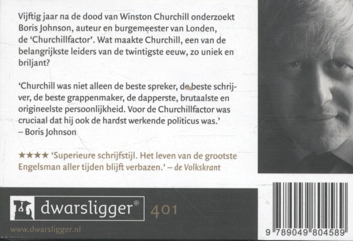 Achterkant van De Churchill factor
