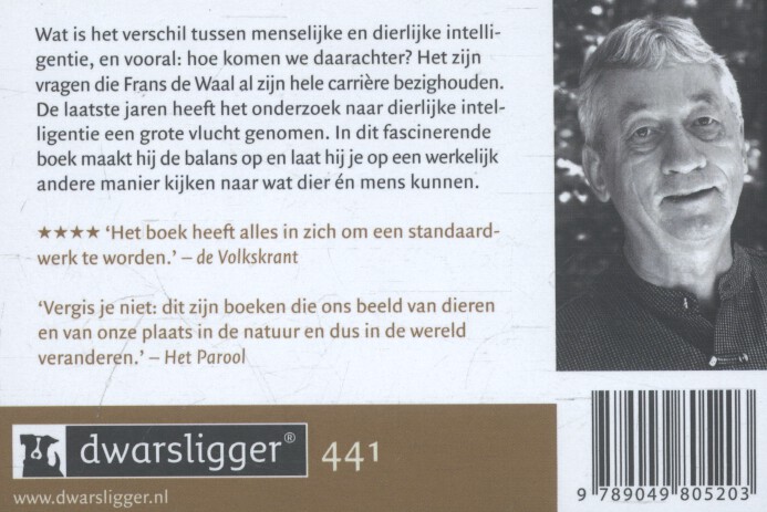 Achterkant van Zijn we slim genoeg om te weten hoe slim dieren zijn