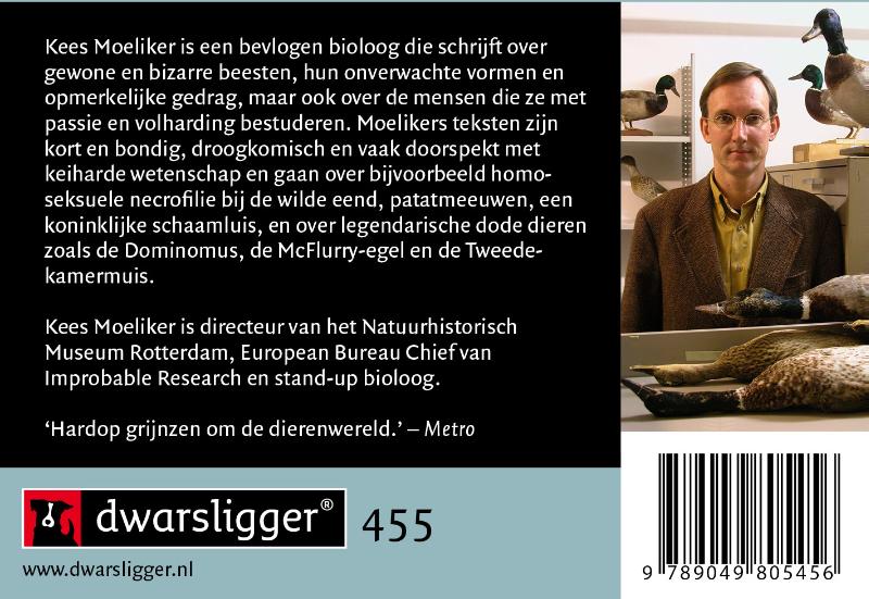 Achterkant van De eendenman & de bilnaad van de teek