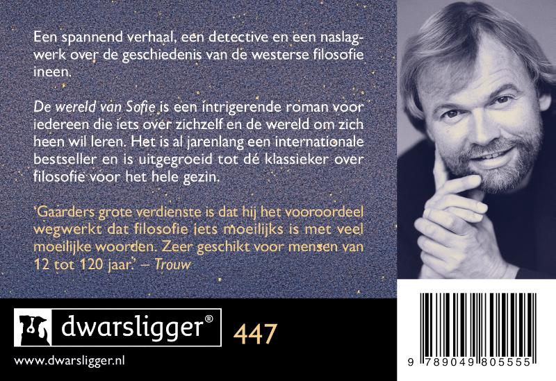 Achterkant van De wereld van Sofie
