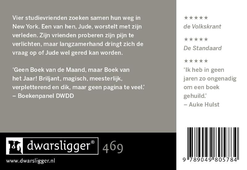 Achterkant van Een klein leven