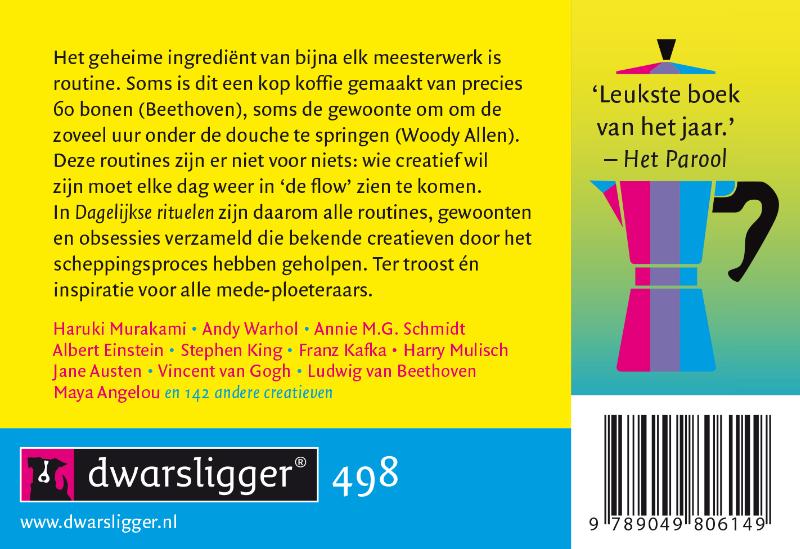 Achterkant van Dagelijkse rituelen