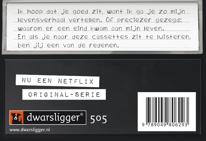 Achterkant van Thirteen reasons why