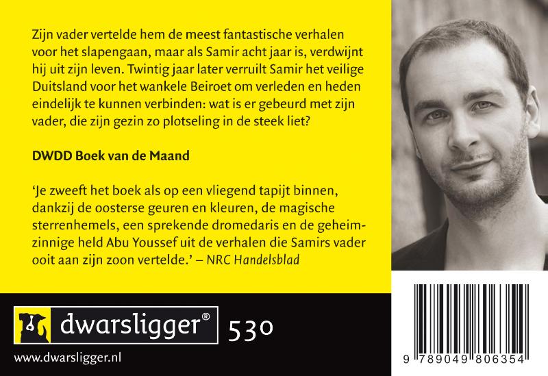 Achterkant van De zoon van de verhalenverteller
