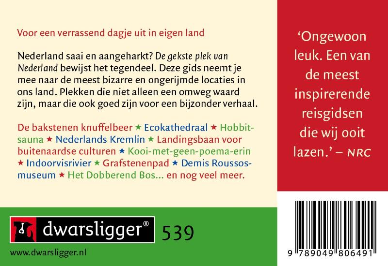 Achterkant van De gekste plek van Nederland