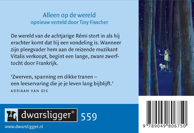 Achterkant van Alleen op de wereld