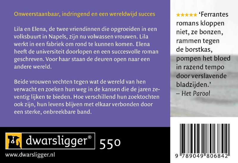 Achterkant van Wie vlucht en wie blijft