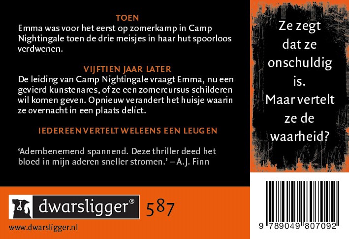 Achterkant van Mijn laatste leugen DL