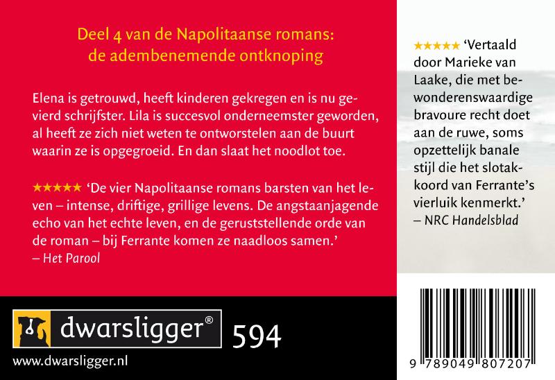 Achterkant van Het verhaal van het verloren kind