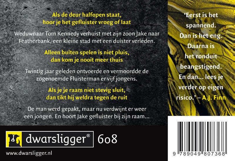 Achterkant van De Fluisterman