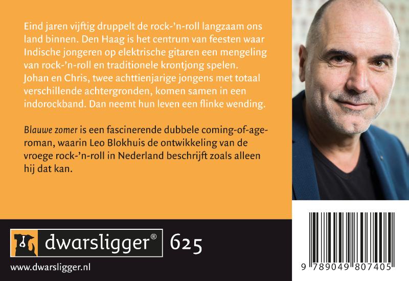 Achterkant van Blauwe zomer DL