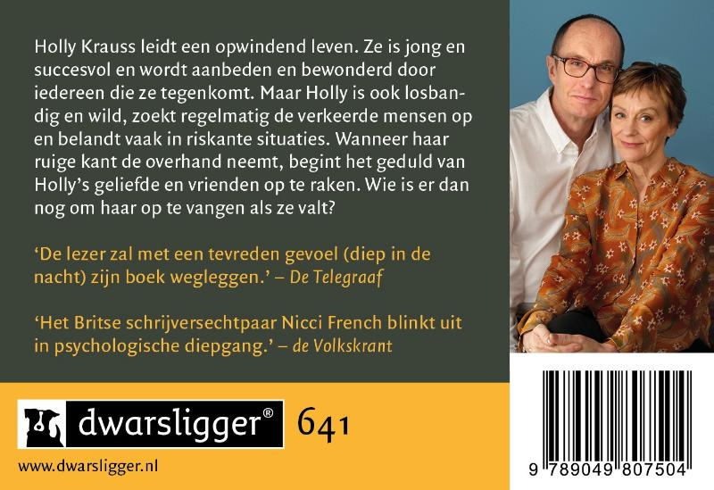 Achterkant van Vang me als ik val DL