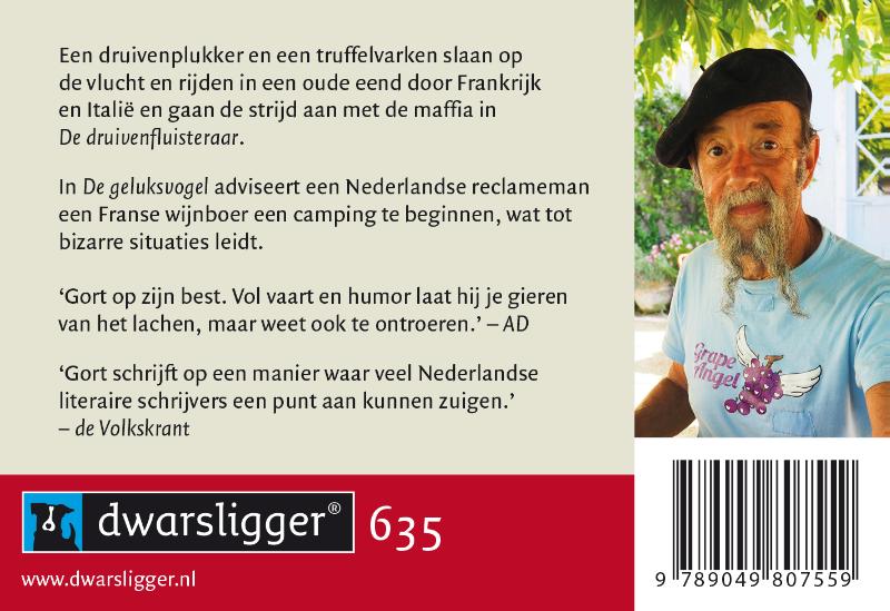 Achterkant van De druivenfluisteraar & De geluksvogel