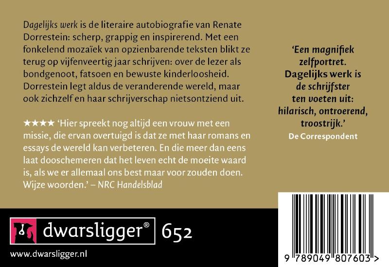 Achterkant van Dagelijks werk