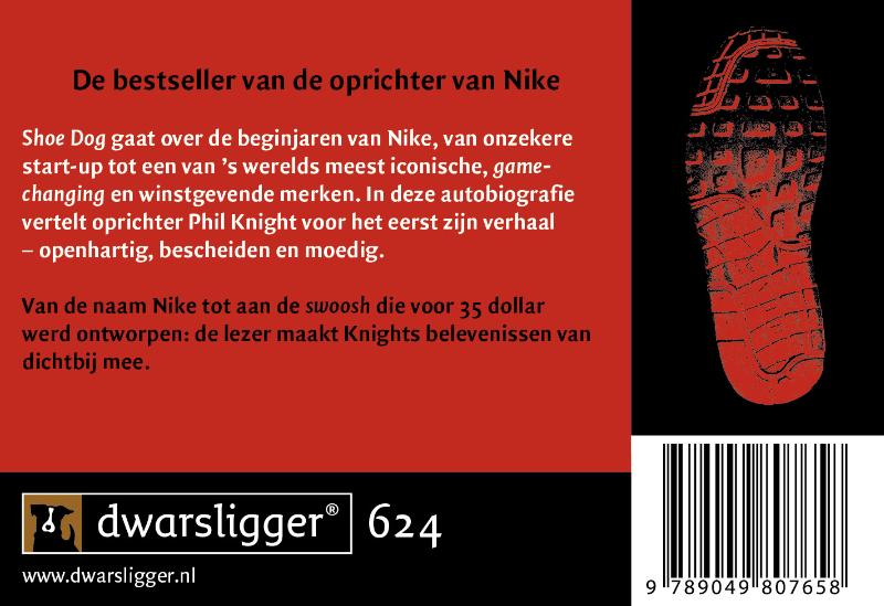 Achterkant van Shoe Dog DL