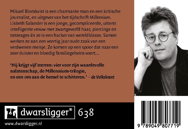 Achterkant van Mannen die vrouwen haten