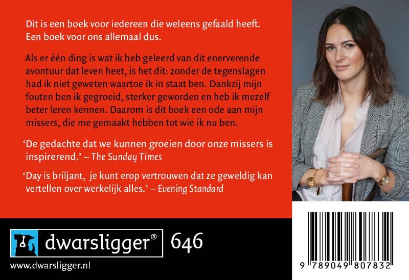 Achterkant van Durf te falen