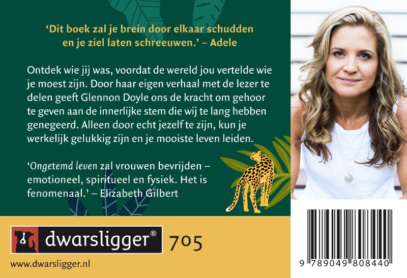 Achterkant van Ongetemd leven