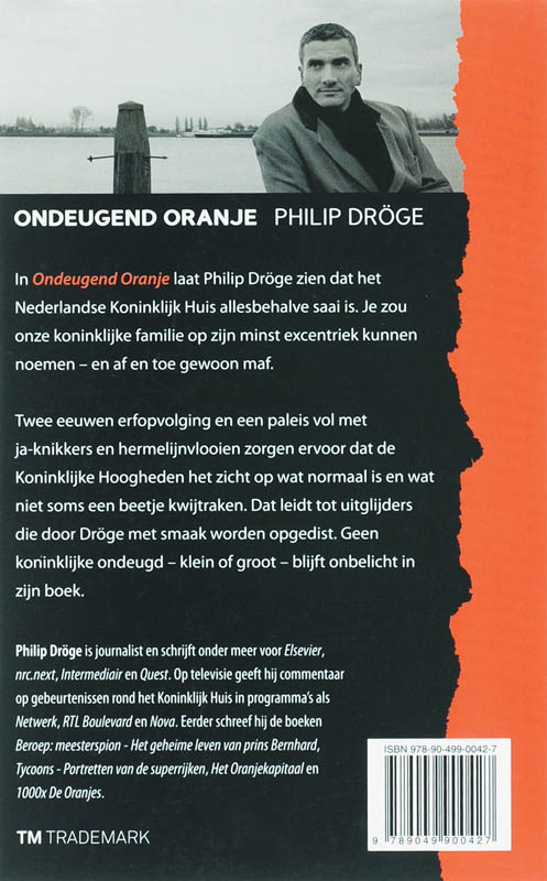 Achterkant van Ondeugend oranje
