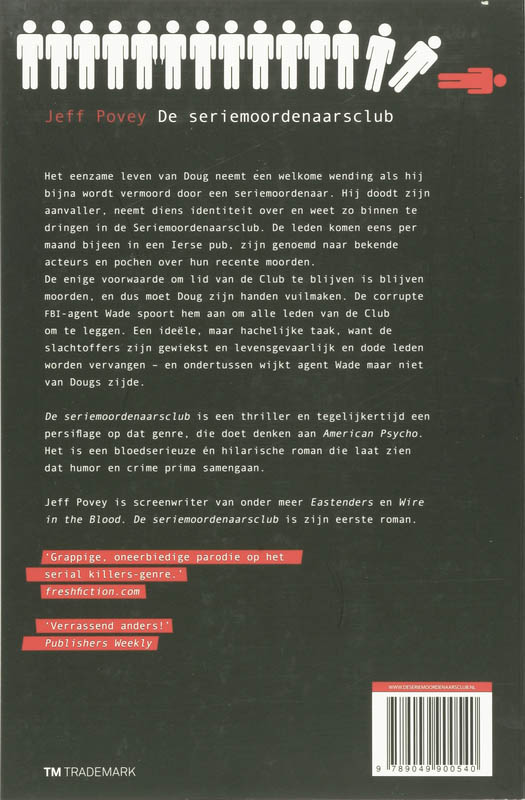 Achterkant van De seriemoordenaarsclub