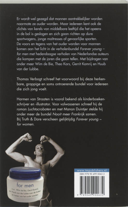 Achterkant van Forever young for men
