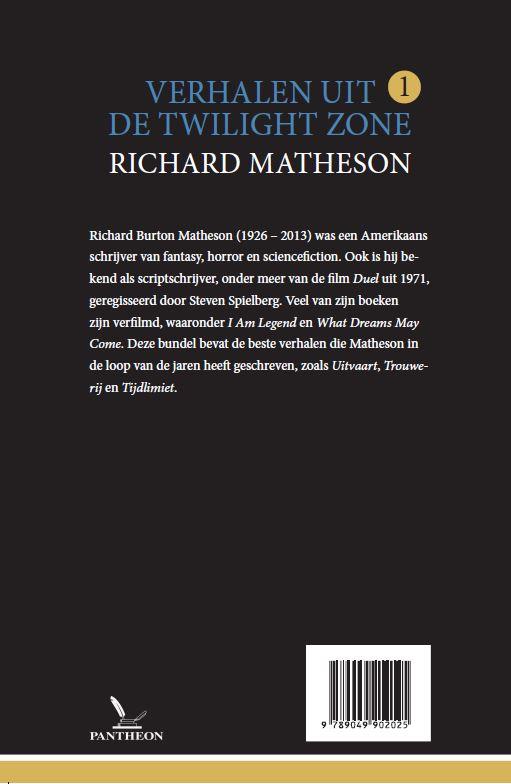 Achterkant van Verhalen uit de Twilight Zone