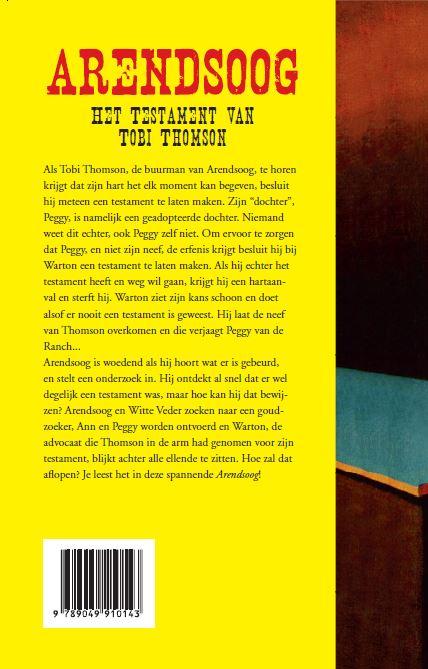 Achterkant van Het testament van Tobi Thomson