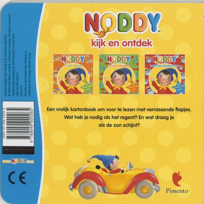 Achterkant van Noddy en de vier seizoenen